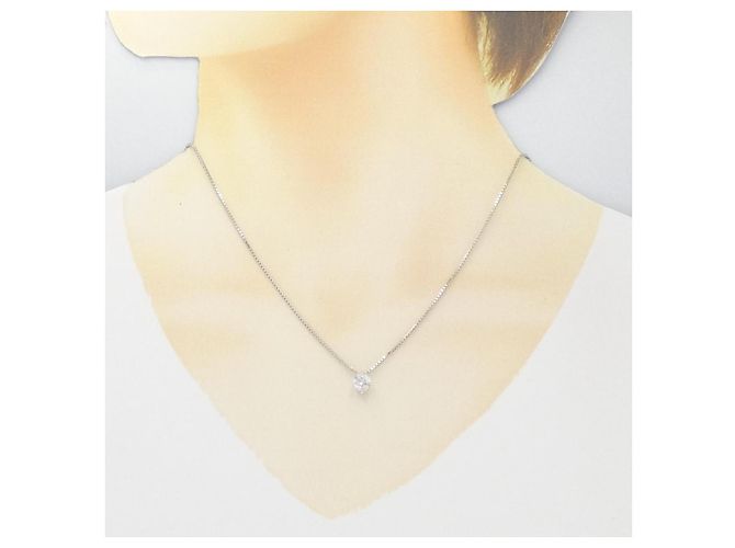 Autre Marque Collana di Diamanti Pt900 Pt850 Argento - vista 6