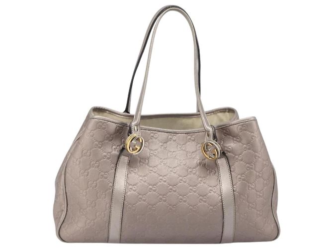 Tote Twins Guccissima in pelle Large Rosa - vista 2