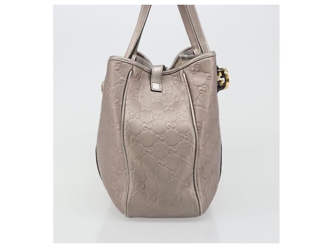 Tote Twins Guccissima in pelle Large Rosa - vista 3