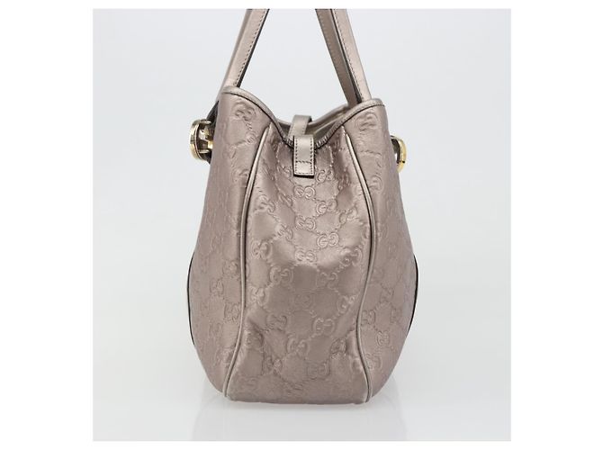 Tote Twins Guccissima in pelle Large Rosa - vista 4