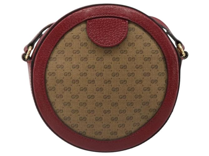 Gucci Doraemon Round Printed Mini GG Coated Canvas Beige - vista 2
