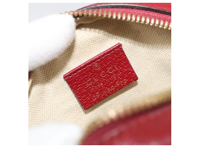 Gucci Doraemon Round Printed Mini GG Coated Canvas Beige - vista 6