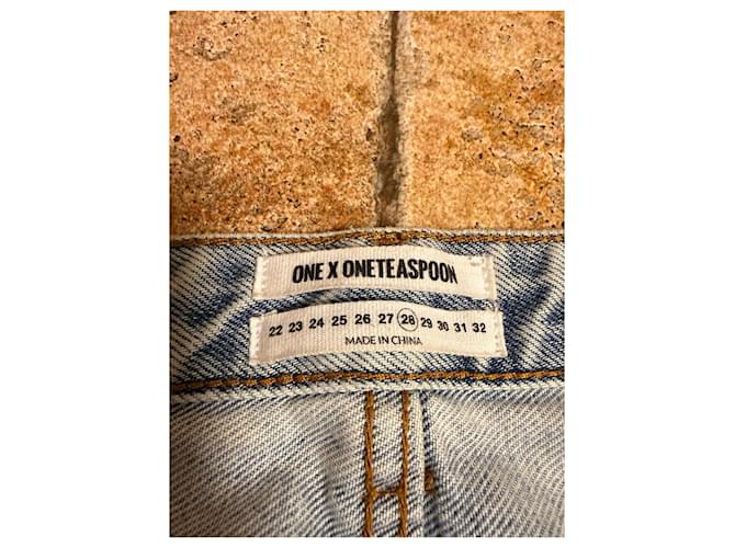 Autre Marque Vaqueros ONE x ONE TEASPOON Light Wash Distressed Azul claro - vista 3