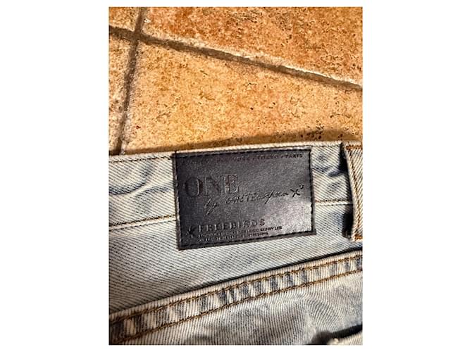 Autre Marque Vaqueros ONE x ONE TEASPOON Light Wash Distressed Azul claro - vista 6