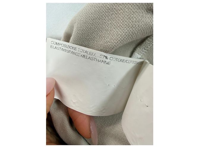 Autre Marque Gentry Portofino Calças de mistura de algodão bege - vista 6
