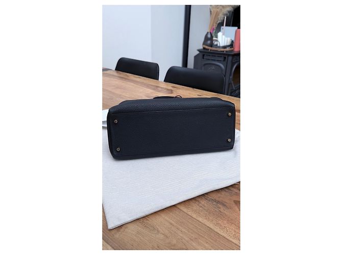 Hermès Kelly 35 in pelle Togo nera Nero - vista 11