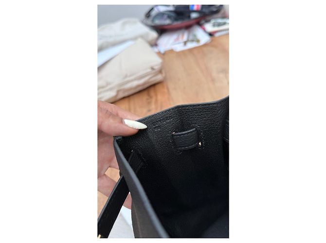 Hermès Kelly 35 in pelle Togo nera Nero - vista 6