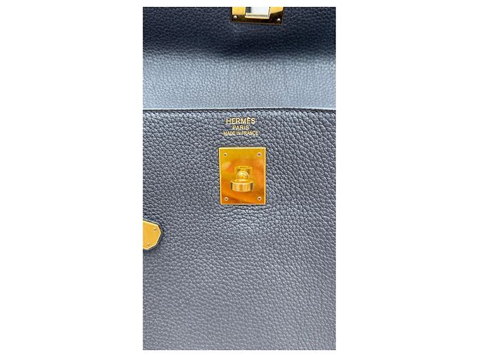 Hermès Kelly 35 in pelle Togo nera Nero - vista 7