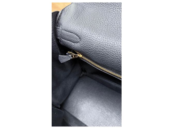 Hermès Kelly 35 in pelle Togo nera Nero - vista 8