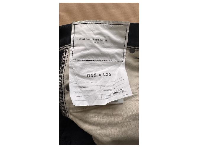 Jeans Selvedge Visvim Social Sculpture - Nero W32 L30 - vista 9
