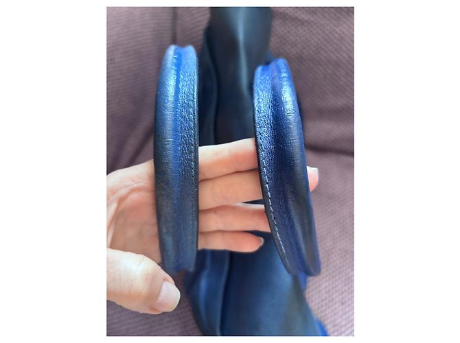 Bolsa Prada em nylon azul e couro - vista 6