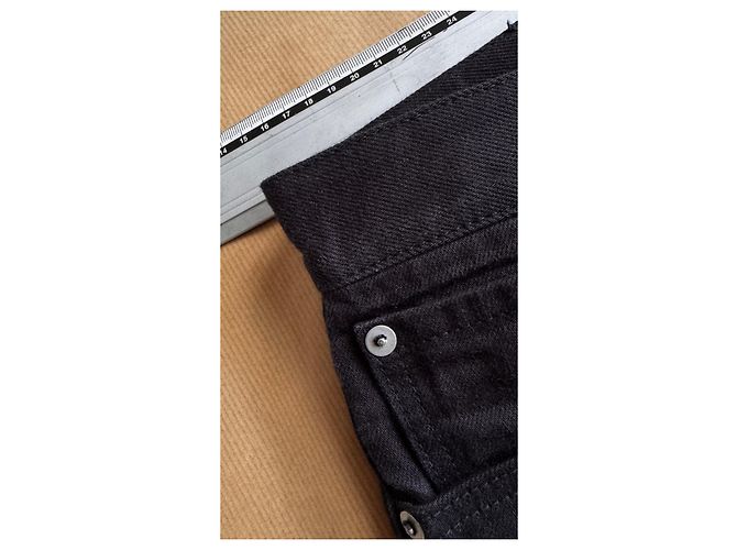 Jeans in denim Visvim Social Sculpture 03R CMYK Nero W34 L32 - vista 7