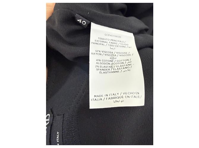 Tom Ford Gonna a Tubino in Misto Viscosa Nera Nero - vista 3