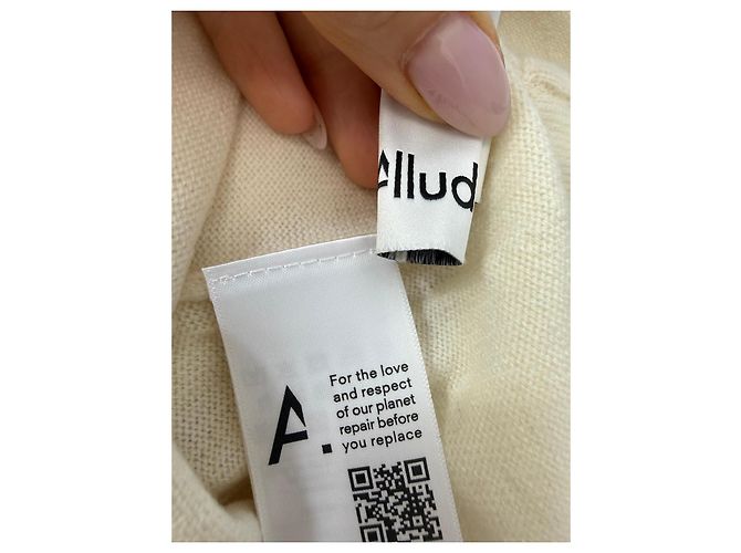 Allude Kaschmir Stirrup Leggings Creme Roh - Ansicht 5