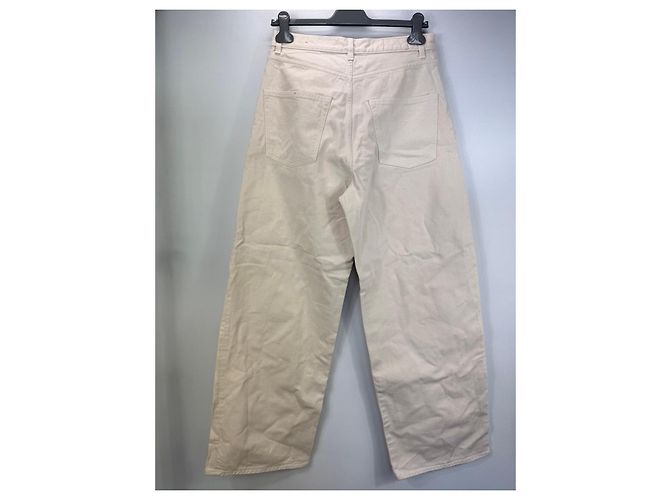 Autre Marque Fortela Jeans de algodão bege - vista 2