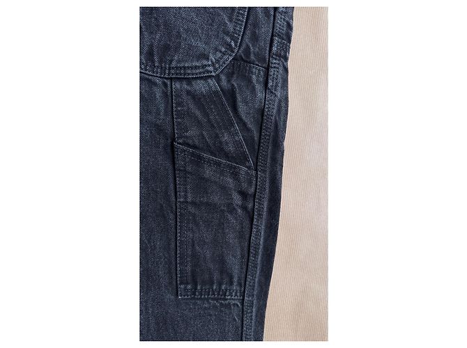 visvim Pantaloni Wide Painter VS0001600 Nero Grigio Grigio antracite - vista 15