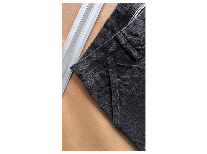 visvim Pantaloni Wide Painter VS0001600 Nero Grigio Grigio antracite - vista 6