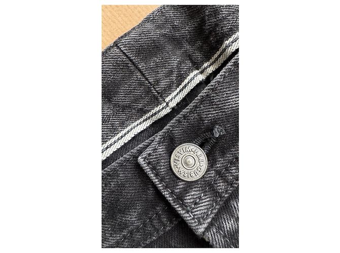 visvim Pantaloni Wide Painter VS0001600 Nero Grigio Grigio antracite - vista 7