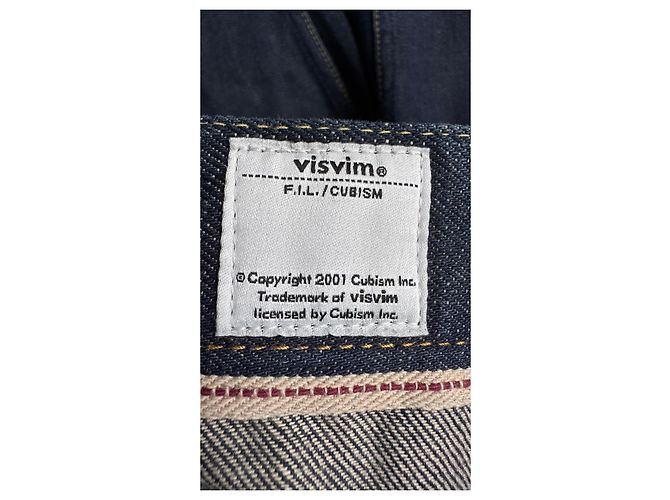 Visvim Pantaloni Carpenter SS Prime Unwashed Wide Blu scuro - vista 10