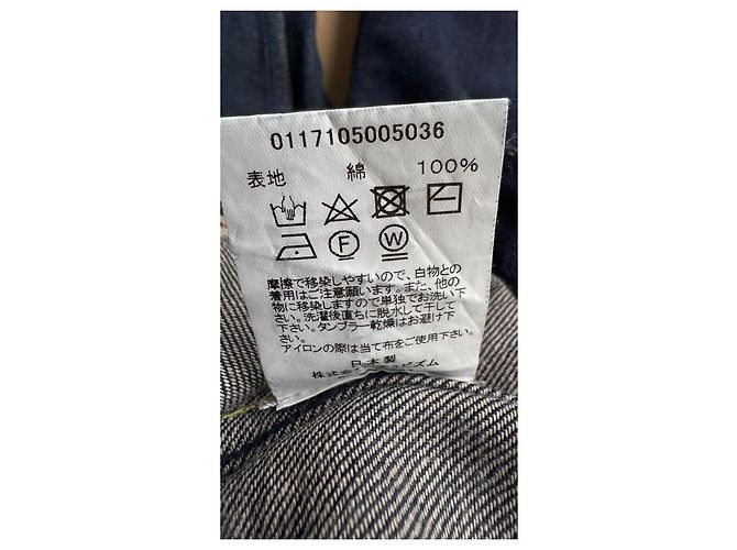 Visvim Pantaloni Carpenter SS Prime Unwashed Wide Blu scuro - vista 12