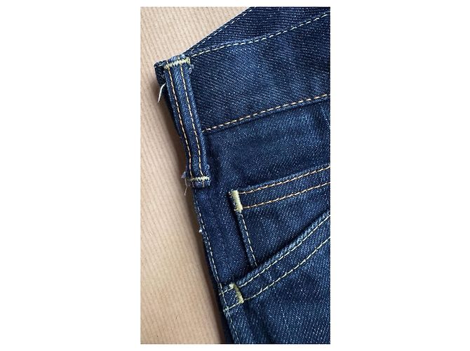 Visvim Pantaloni Carpenter SS Prime Unwashed Wide Blu scuro - vista 16