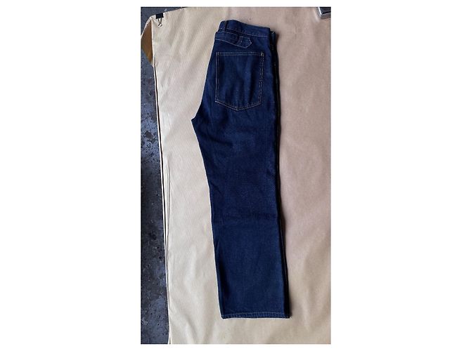 Visvim Pantaloni Carpenter SS Prime Unwashed Wide Blu scuro - vista 3
