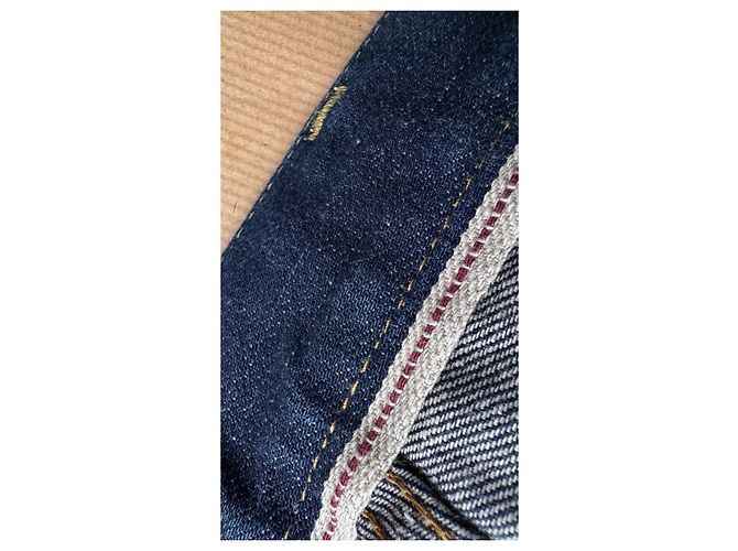 Visvim Pantaloni Carpenter SS Prime Unwashed Wide Blu scuro - vista 8