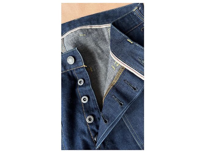 Visvim Pantaloni Carpenter SS Prime Unwashed Wide Blu scuro - vista 9