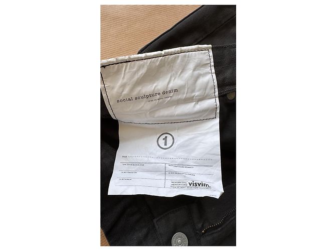 Pantalone visvim Social Sculpture Overdye Black - Realizzato in Giappone Grigio antracite - vista 7