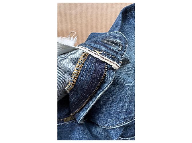 visvim 04R Social Sculpture Denim Blu Realizzato in Giappone - vista 11