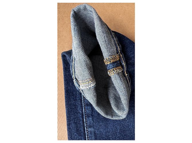visvim 04R Social Sculpture Denim Blu Realizzato in Giappone - vista 13