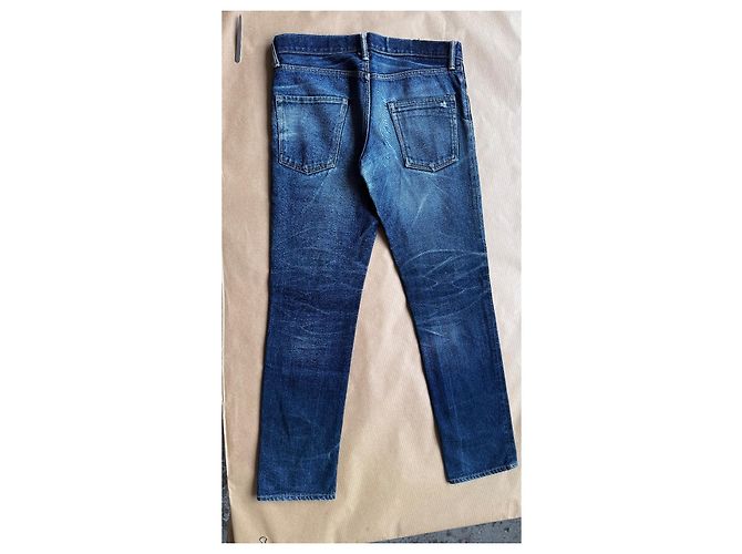 visvim 04R Social Sculpture Denim Blu Realizzato in Giappone - vista 15