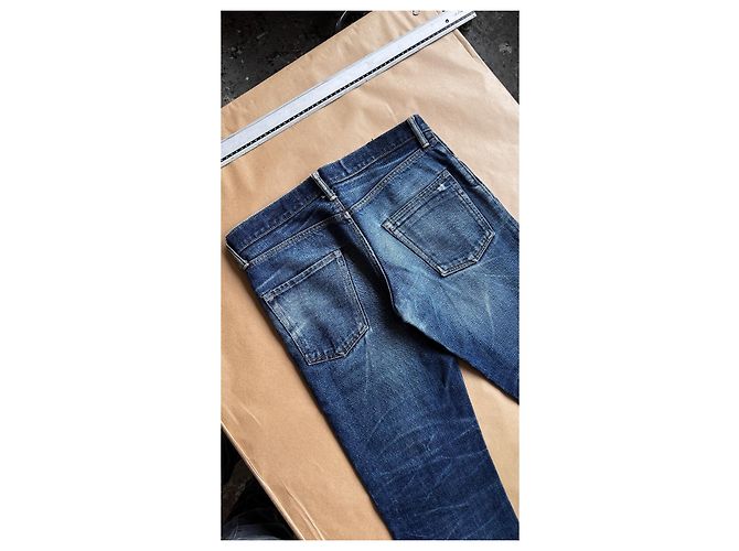 visvim 04R Social Sculpture Denim Blu Realizzato in Giappone - vista 16