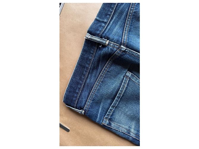 visvim 04R Social Sculpture Denim Blu Realizzato in Giappone - vista 17
