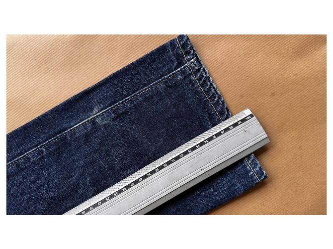 visvim 04R Social Sculpture Denim Blu Realizzato in Giappone - vista 19