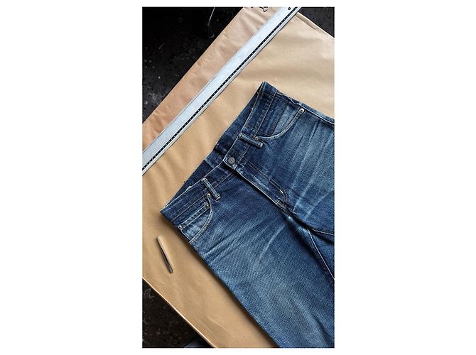 visvim 04R Social Sculpture Denim Blu Realizzato in Giappone - vista 3