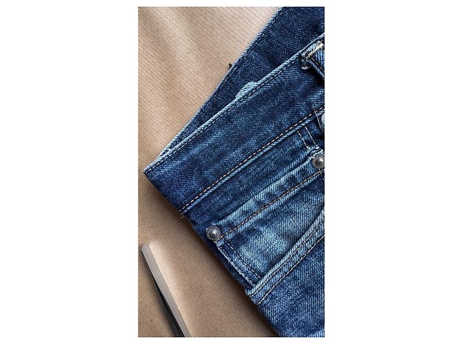 visvim 04R Social Sculpture Denim Blu Realizzato in Giappone - vista 5
