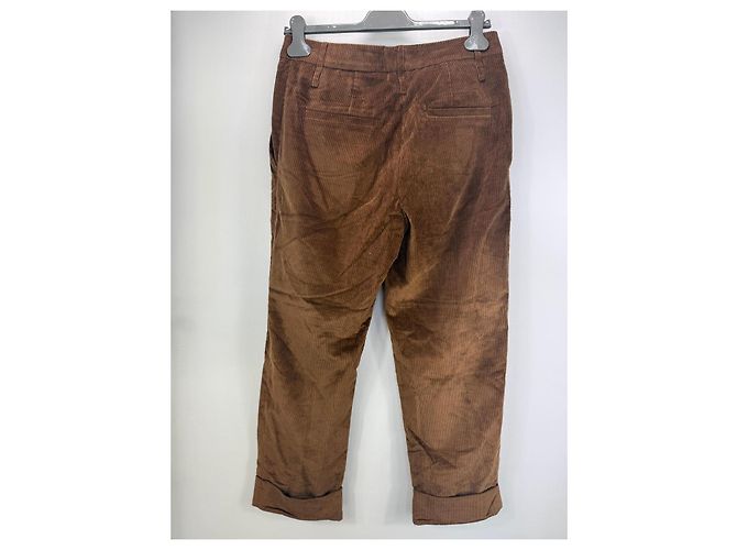 Brunello Cucinelli Pantalones de pana marrón Castaño - vista 2
