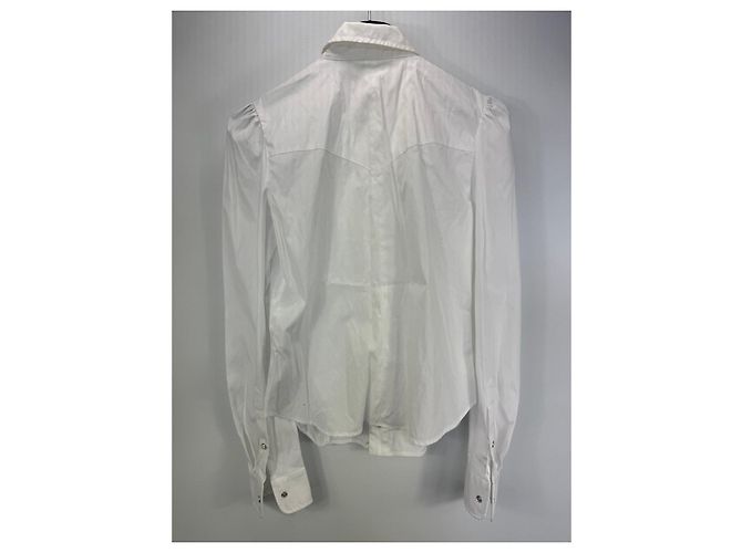 Dsquared2 Camicia Western in Cotone Bianco - vista 2