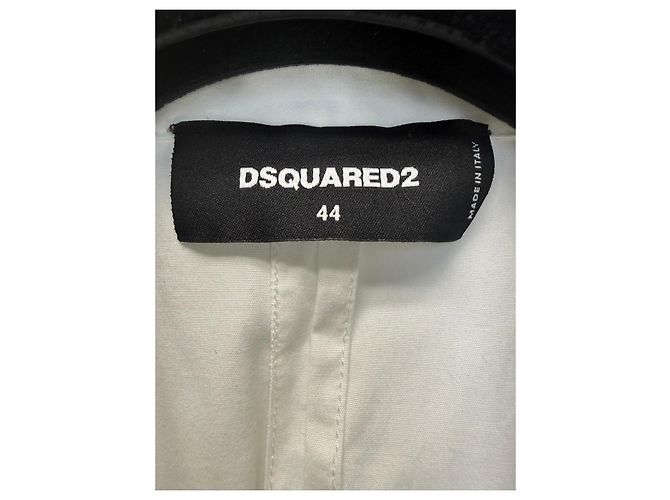 Dsquared2 Camicia Western in Cotone Bianco - vista 4