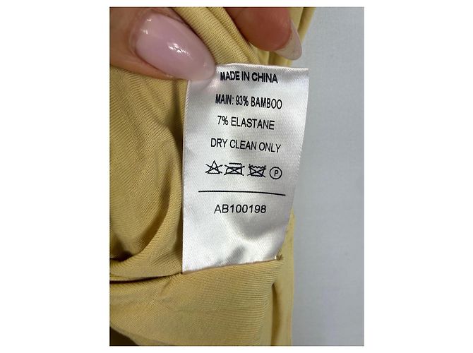 Autre Marque Abadia Body Drapeado Amarelo - vista 3