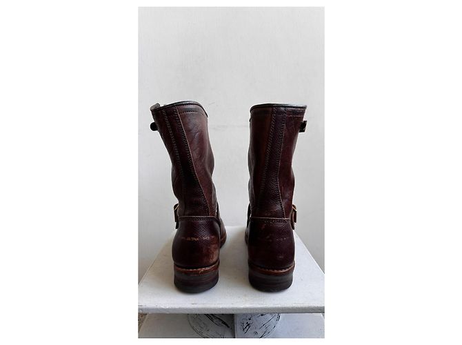 visvim T.W.O. Boots Folk Brown Leather Boots - view 11