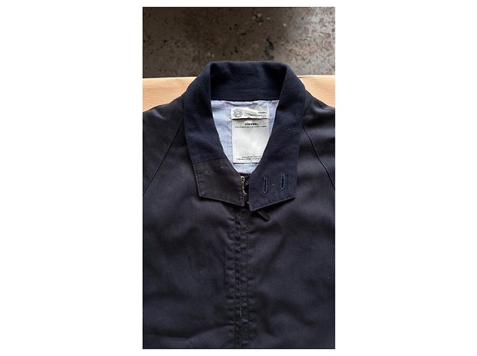 Giacca Visvim Ketchikan Giza Cotton - Blu Scuro - vista 2