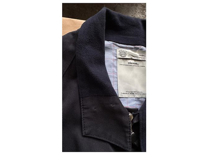 Giacca Visvim Ketchikan Giza Cotton - Blu Scuro - vista 5