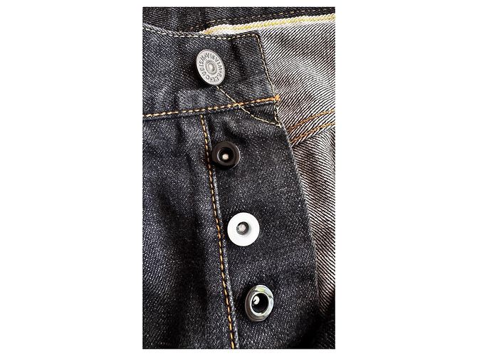 Jeans Selvedge visvim Social Sculpture 01.2R - Nero Blu scuro - vista 3