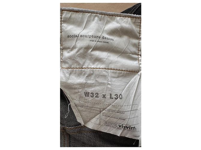 Jeans Selvedge visvim Social Sculpture 01.2R - Nero Blu scuro - vista 6