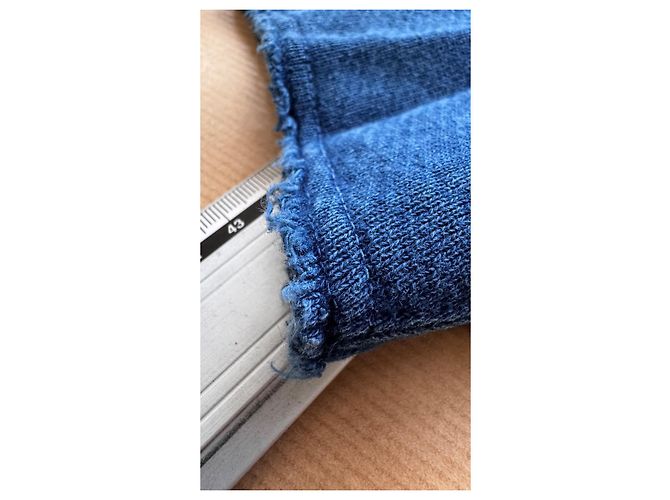 Visvim I.C.T. Jumbo Crew 3/4 Crash Pullover Hellindigo Blau - Ansicht 12