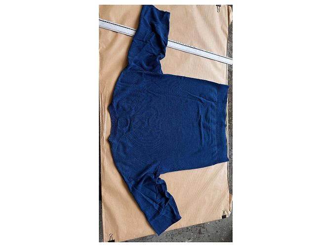 Visvim I.C.T. Jumbo Crew 3/4 Crash Pullover Hellindigo Blau - Ansicht 13