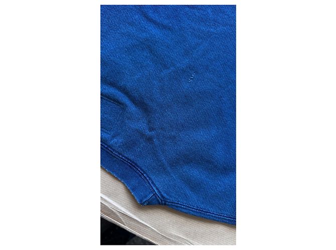 Visvim I.C.T. Jumbo Crew 3/4 Crash Pullover Hellindigo Blau - Ansicht 14
