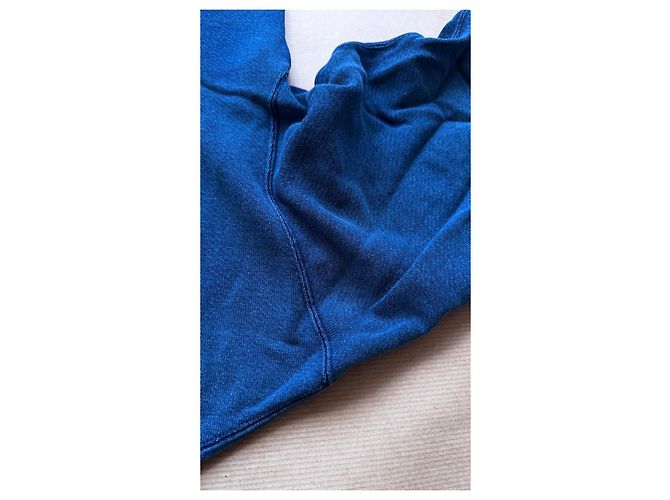Visvim I.C.T. Jumbo Crew 3/4 Crash Pullover Hellindigo Blau - Ansicht 16